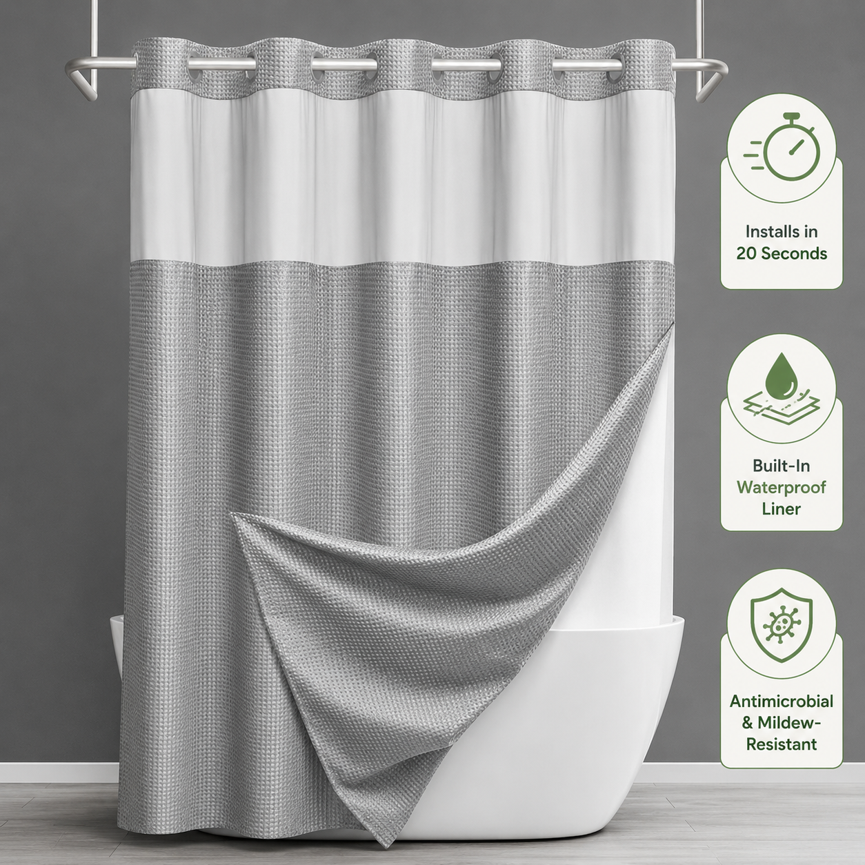 Hookless™ Shower Curtain